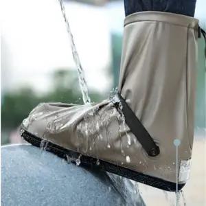 방수 덧신 비올때 신발 우비 커버 레인부츠보호 슈즈 방수화 장마 여행용 휴대용 장화 반투명 PVC 용품 미