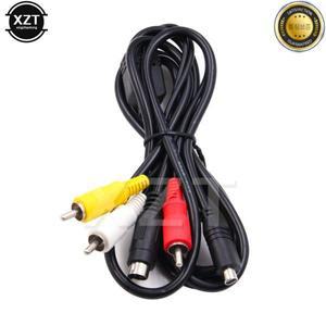 고품질 리드 AV 케이블 Sony DCR Handycam 캠코더 디지털 카메라 VMC-15FS 용 3 RCA S-비디오에 10 핀 DVI