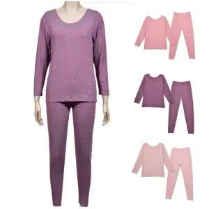 내복세트 (이노비아)소프트 플라워 여성 상하 내의 세트