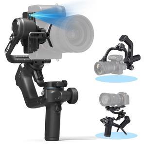 페이유테크 공식 스콜프 2 카메라용 짐벌 안정기, 캐논/소니/파나소닉/니콘/후지필름용 3축 5.51파운드 페이로드, 내장 AI 추적 모듈, 블루투스/케이블 컨트롤