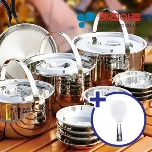 ( )키친아트 스텐 코펠세트 9인용 식기 백패킹 식기 그릇