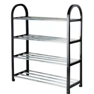 파르조아 조립식 4단 신발 정리대 1인가구 현관 간이 미니 신발장 수납선반