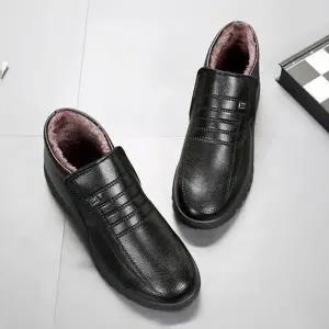 방한구두 정장 캐쥬얼 남성 수트방한슈즈 유광 패션 털구두