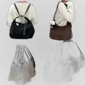 구름드뮤투웨이백 크로스 백팩 숄더 키링 숄 스웨이드