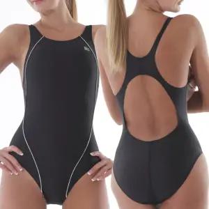 Mc.DYNAMICS 국내제작 기능성 솔리드 원피스 실내 여성수영복 MSW003BK