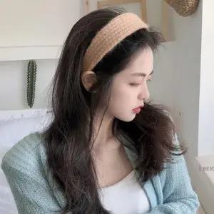 |CCA85B6|여성 도톰한 울 헤어밴드 와이드 니트 머리띠
