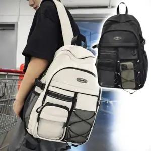 메쉬포켓 대학생 가방 배낭 백팩