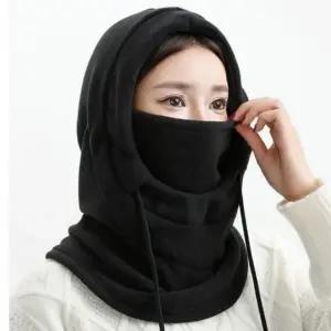 후드 쉴드 워머 모자 폴라 여성