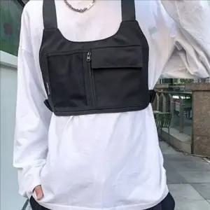 캐주얼 체스트 백 남성 가슴 가방 여행 미니 힙합 크로스