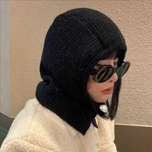 분리형 겨울 넥 워머 따뜻한 방한 넥 워머 후드 목도리