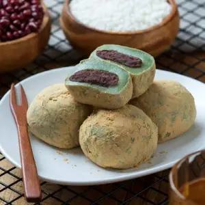 [1+1] 국내산 찹쌀로 만든 전통 쑥개떡 1.5kg+1.5kg (총 60입/개별포장)