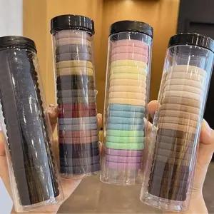 ( )무팁 헤어끈 모란디 컬러 80개 세트 대용량 머리끈 고무줄 데일리 헤어밴드