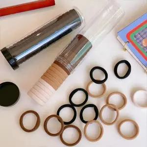 ( )무팁 헤어끈 혼합 컬러 80개 세트 대용량 머리끈 고무줄 데일리 헤어밴드