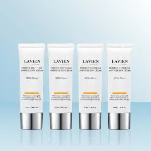 LAVIEN 퍼펙트 유스 EGF 앰플 선크림 50ml x 4개 / IBY