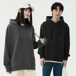 남녀공용 무지 후드집업 긴팔 티셔츠 단체복 가을 봄 데일리 후드티