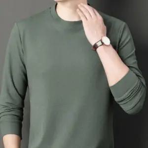 [셀러에이드]남성 와플 라운드 긴팔 티셔츠 탄탄한 헤비웨이트 무지 베이직 상의