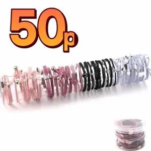 (색상 랜덤세트)머리끈 사은품 고무줄 끈 헤어 짱짱한 여성 대용량