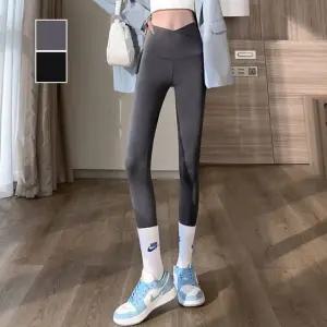 슬림핏 크로스 밴딩 포인트 9부 레깅스 데일리 운동복