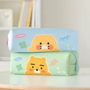 카카오프렌즈 스퀘어 필통 넉넉한 사각 캐릭터 펜슬 케이스 다용도 수납 파우치