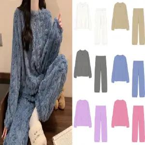 유니바운드 수면잠옷 커플잠옷 겨울 극세사 홈웨어 여성 임산부 실내복 파자마파티 잠옷세트 커플파자마