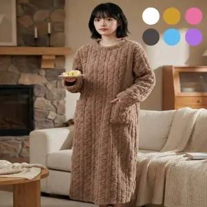 유니바운드 겨울잠옷 홈웨어 여성원피스 임산부원피스 임산부잠옷 실내복 여자잠옷 파자마파티 여성실내복