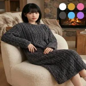 유니바운드 홈웨어 겨울잠옷 임산부원피스 여성원피스 임산부잠옷 실내복 여자잠옷 파자마파티 여성실내복