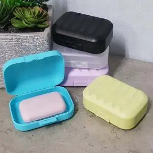 ( )여행용 비누 휴대 밀폐 케이스 욕실 화장실 방수 위생 보관함