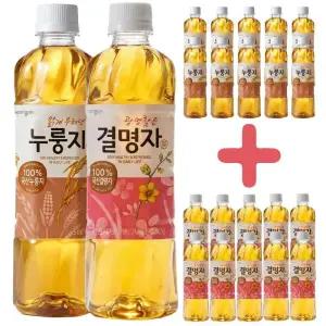 웅진 누룽지차 500ml 10개 + 결명자차 500ml 10개