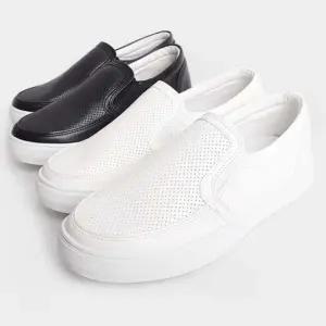 남성 가죽 메쉬 슬립온 여름 쿠셔닝 단화