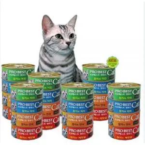 프로베스트캣 프로베스트캔 캣푸드 80g 혼합 24개 고양이 간식캔