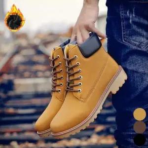 남성 방한 털 안감 앵클부츠 겨울 워커 기모 내피 부츠