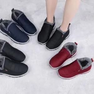 겨울 보온 방한화 털 안감 패딩 부츠 남녀공용 방한 슈즈