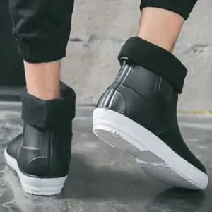 남성 기모안감 겨울 레인부츠 화이트 2컬러 화이트솔 TAIN01N