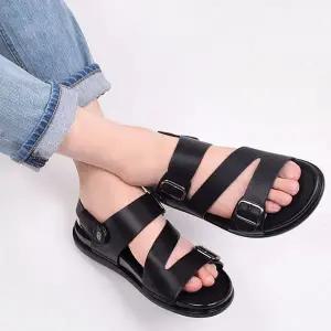 남성 버클 스트랩 슬리퍼 편한 데일리 캐주얼 샌들 여름 신발