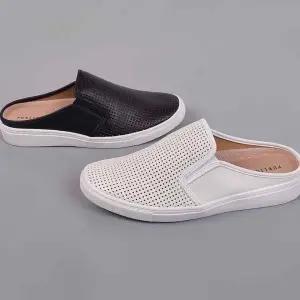 통기성 남성 펀칭 뮬 슬리퍼 메쉬 블로퍼 여름 샌들 슈즈