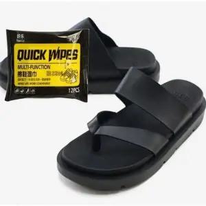 [에이치플러스몰]남성 여름 블랙 쪼리 슬리퍼 비치 샌들 세정티슈