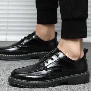 [에이치플러스몰]남성 유광 페이턴트 로퍼 구두 블랙 XP1078N 정장화