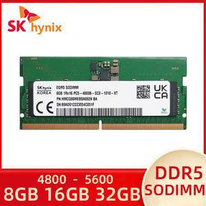 SK 하이닉스 DDR5 SODIMM 램 노트북용 8GB/16GB/32GB PC5 1RX8/1RX16/2RX8 4800MHz/5600MHz 38400/44800 미니PC 업그레이드 메모리
