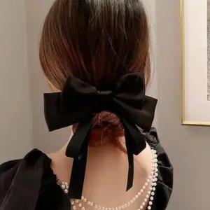 여성 왕리본 실크 헤어삔 머리핀 리본핀 파티룩 Eed8+6Ron
