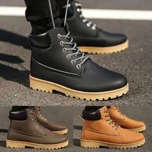 [RIZPICK]남성용 데일리 가죽 워커 부츠 캐주얼화 편한 신사화 G5