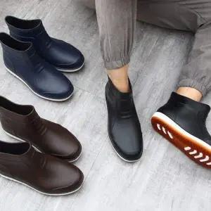 [RIZPICK]남성 장마철 방수 레인부츠 장화 비오는날 편한 신발 12N