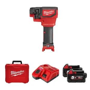 [밀워키] M18 BLTRC-502C M18 브러쉬리스 전산볼트 커터 5Ah 배터리 2개 충전기 케이스 세트.