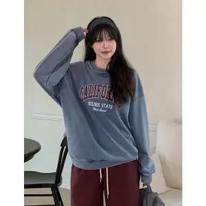 [공구우먼] [09초이스] 편하게 입어 피그먼트 루즈핏 맨투맨 87124 빅사이즈 여성의류