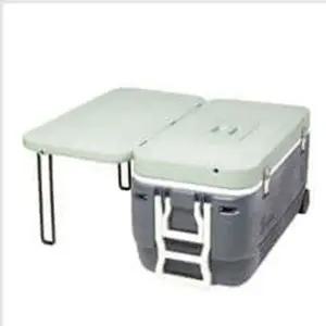 대용량 캠핑용 이동식 쿨러 78L 바퀴 달린 보냉 박스 야외 피크닉