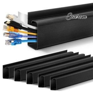 접착식 책상 아래 케이블 정리 트레이 도구 없음 설치 코드 홈 오피스 와이어 하이더