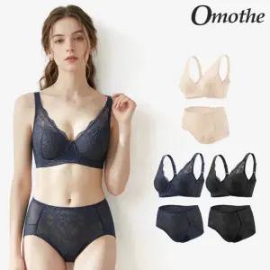 오모떼 올데이 에센셜 플로워레이스 브라팬티  6종 세트/D형