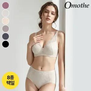 오모떼 올데이 에센셜 플로워레이스 브라팬티  8종 세트/택일