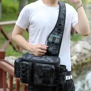 낚싯대가방 워킹 루어 가방 바다 민물 낚시 웨이스트백