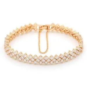 골드팔찌 GP 블링 큐빅 체인 골드 패션 팔찌 14K