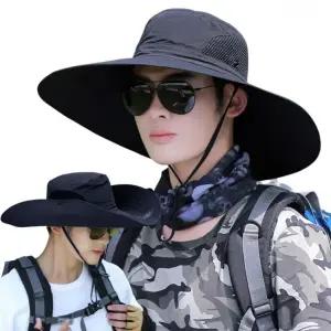 블랙 정글 챙넓은 사파리 등산 방수 모자 빅사이즈 여름 아웃도어모자